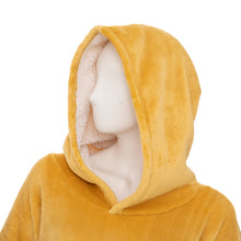 Afbeelding in Gallery-weergave laden, Luxe velours sherpa fleece hoodie oker