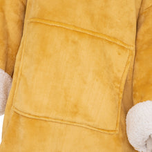 Afbeelding in Gallery-weergave laden, Luxe velours sherpa fleece hoodie oker