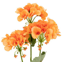 Afbeelding in Gallery-weergave laden, Kunst Geranium bloementakken oranje of roze 69cm

