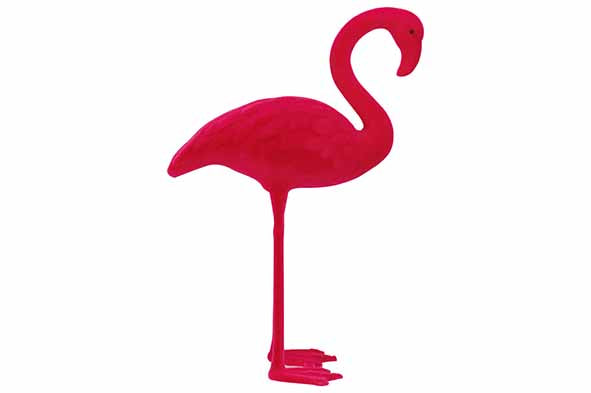 Flamingo roze H28cm