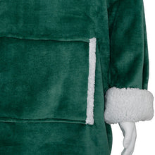 Afbeelding in Gallery-weergave laden, Luxe velours sherpa fleece hoodie groen