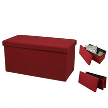 Afbeelding in Gallery-weergave laden, Opberg box Luxe linnen groot rood