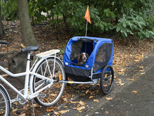 Afbeelding in Gallery-weergave laden, Fietskar opvouwbaar blauw tot 40kg