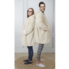 Afbeelding in Gallery-weergave laden, Luxe velours sherpa fleece hoodie beige