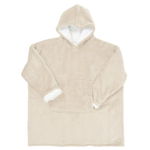 Afbeelding in Gallery-weergave laden, Luxe velours sherpa fleece hoodie beige