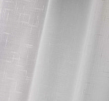 Afbeelding in Gallery-weergave laden, Gordijn wit linnenlook 2 stuks van 70x200cm
