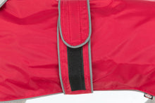 Afbeelding in Gallery-weergave laden, Hondenjasje rood met fleece TOT EINDE VOORRAAD