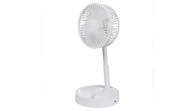 Tafel ventilator wit oplaadbaar