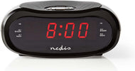 Wekker zwart met radio