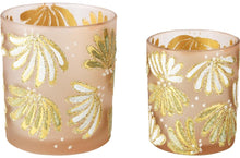 Afbeelding in Gallery-weergave laden, Theelichthouder glitter roze goud set van 2
