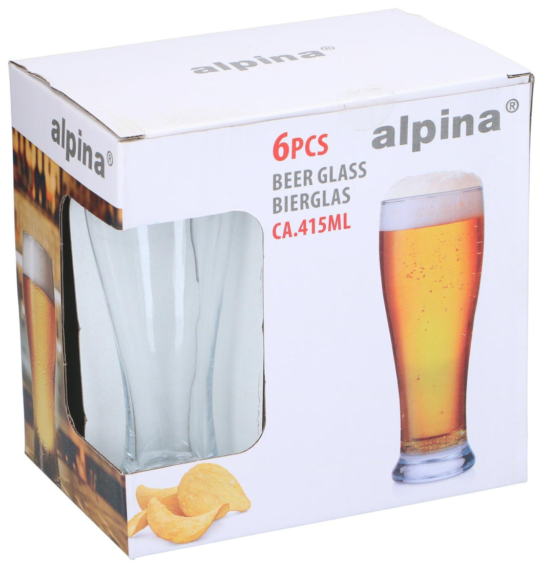 Bier glazen 6 stuks 415ml