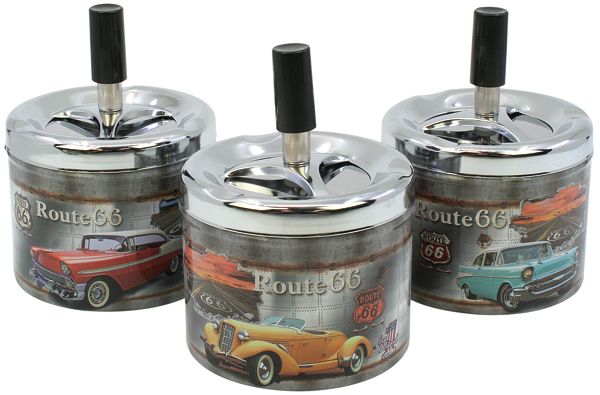 Asbak push oldtimer