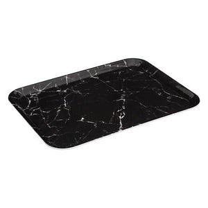 Dienblad marmerlook 43x33cm zwart of wit