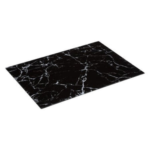 Snijplank glas 40x30cm marmer