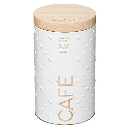 Koffie bewaardoos wit