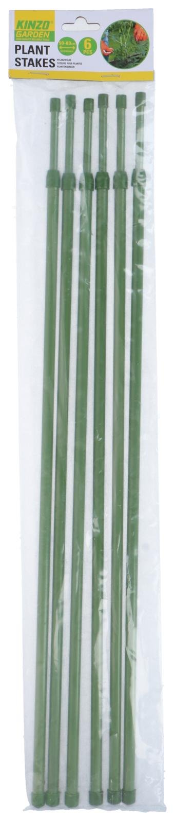 Plantenstok plastic uitschuifbaar 6 stuks