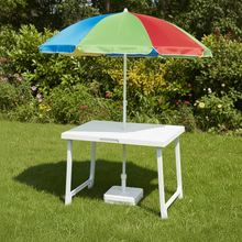 Afbeelding in Gallery-weergave laden, Tuintafel 56x81xH63cm wit inklapbaar
