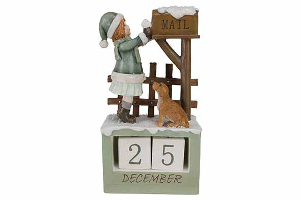 Meisje met hondje kalender