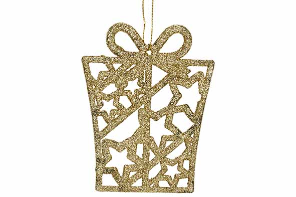 Hanger Gift goud 16cm