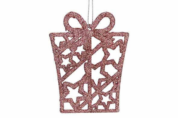 Hanger Gift roze 16cm