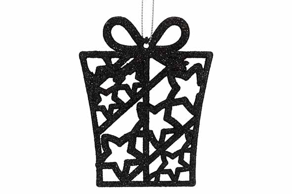 Hanger Gift zwart 16cm