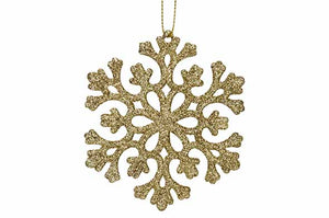 Hanger sneeuwvlok goud