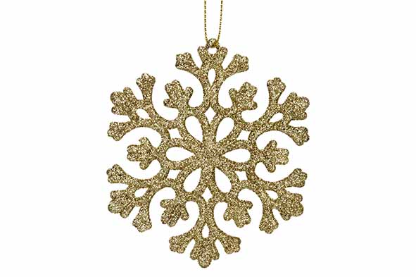 Hanger sneeuwvlok goud