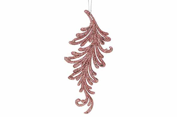 Hanger Leaf roze 16cm