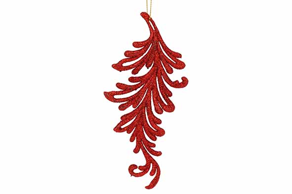 Hanger Leaf rood 16cm