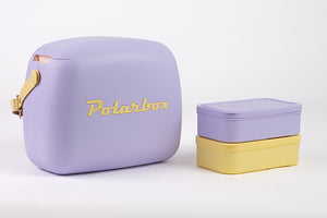 Koelbox 6l + 2 lunchboxen paars