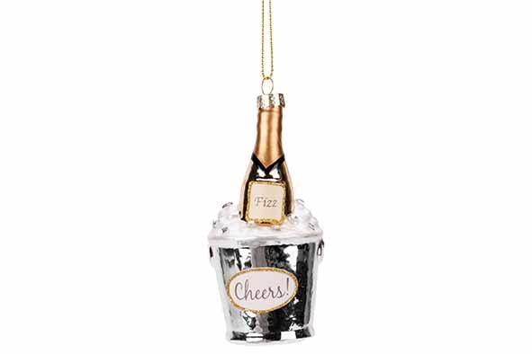 Hanger glas champagne H11cm