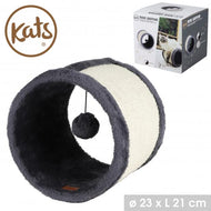Katten krab bal rond met bal