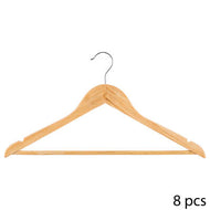 Kleerhangers hout 8 stuks