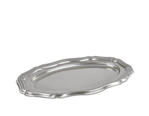 Plateau dienblad zilver 58x30cm 2 stuks plastiek