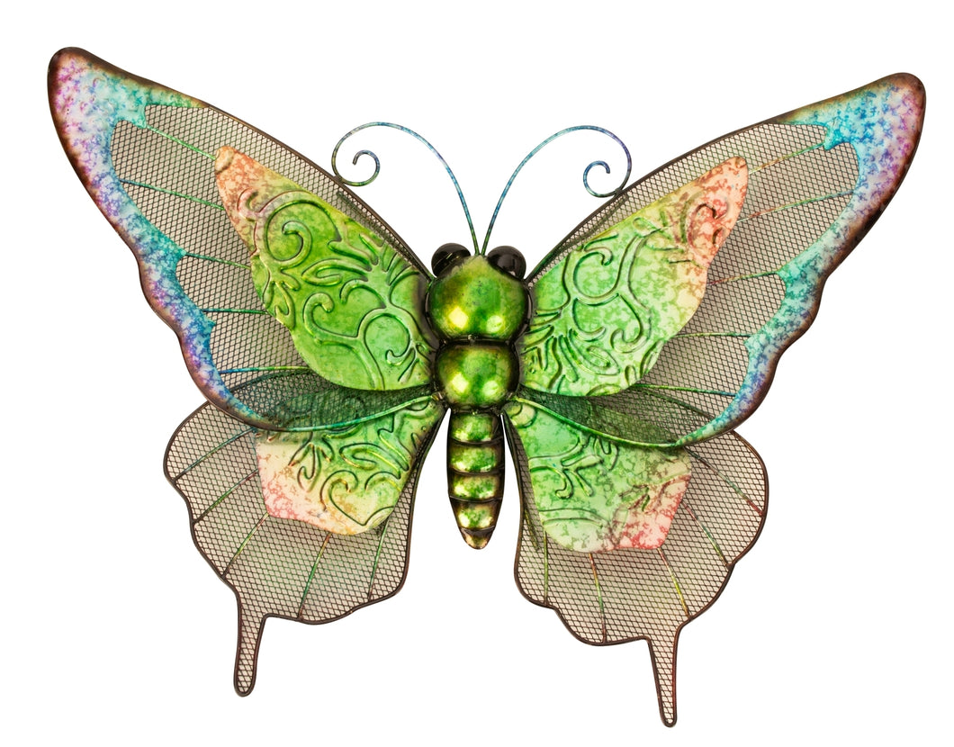 Decoratie vlinder metaal XL 53x38cm