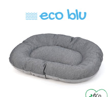 Afbeelding in Gallery-weergave laden, Dierenkussen grijs/blauw eco ovaal
