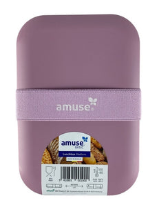 Lunchbox amuse met elastiek roze of blauw