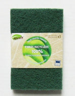 Groene schuursponzen lapjes 5st.