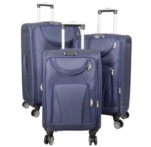 Koffer nylon donkerblauw