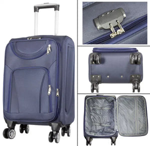 Koffer nylon donkerblauw