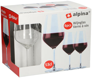 Wijnglazen 6 stuks 530ml