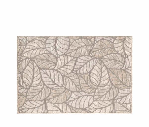 Tapijt beige leaves 120x170cm