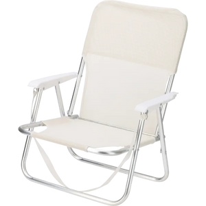 Plooibare strandstoel aluminium 2 kleuren