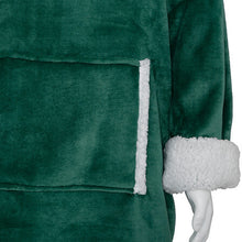 Afbeelding in Gallery-weergave laden, Luxe velours sherpa fleece hoodie groen
