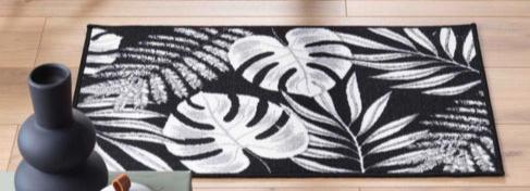 Deurtapijt 40x60cm Jungle black