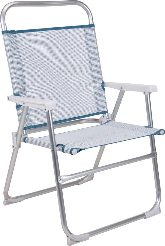 Plooistoel aluminium met hoge rug