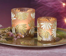 Afbeelding in Gallery-weergave laden, Theelichthouder glitter roze goud set van 2
