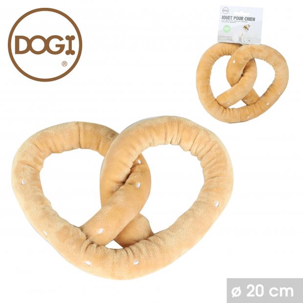 Hondenspeeltje pluche pretzel