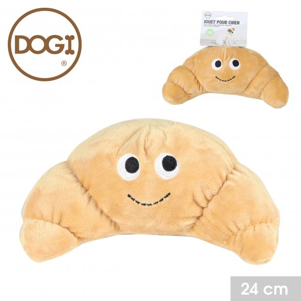 Hondenspeeltje pluche croissant