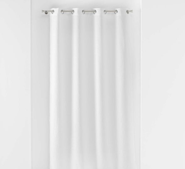 Gordijn wit linnenlook 140x180cm